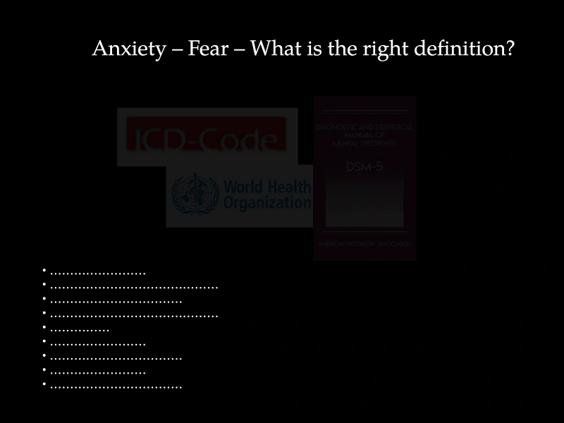 Anxiety – Fear – What is the right definition?